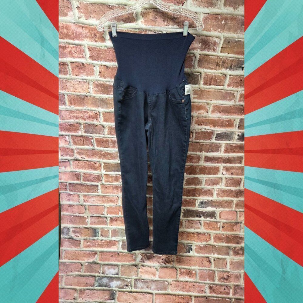 Indigo Blue Maternity Skinny Jeans | Women’s Large | Navy Stretch‎ Denim